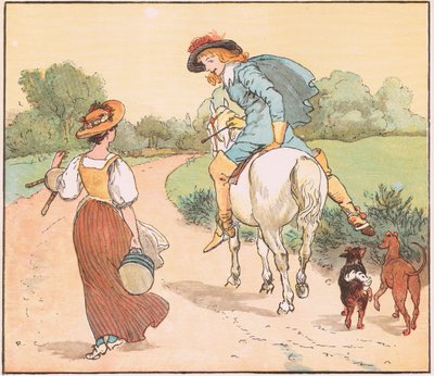 Soll ich mit dir gehen, mein hübsches Mädchen? von Randolph Caldecott
